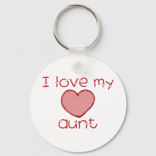 Porte-clés I love my aunt (Recto)