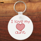 Porte-clés I love my aunt (Recto)