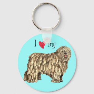 Porte-clés I Love my Bergamasco