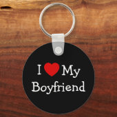 Porte-clés I Love My Boyfriend (Recto)