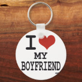 Porte-clés I love my boyfriend (Recto)