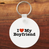 Porte-clés I Love My Boyfriend (Recto)