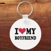 Porte-clés I love my boyfriend (Recto)