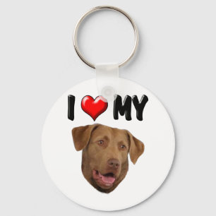 Porte-clés I Love My Chesapeake Bay Retriever