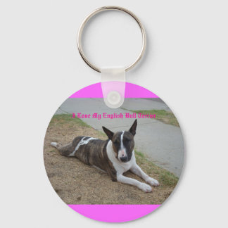 Porte-clés I Love My English Bull Terrier