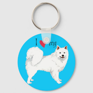 Porte-clés I love my Eskie