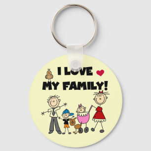 Porte-clés I Love My Family Tshirts and Gifts