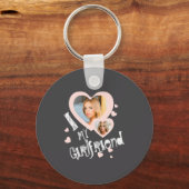 Porte-clés I Love My Girlfriend Chalkboard Doodles Black Cute (Recto)