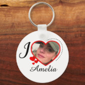 Porte-clés I Love My Girlfriend Custom Personalized (Recto)