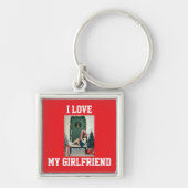 Porte-clés I Love My Girlfriend Photo Keychain Gift (Devant)