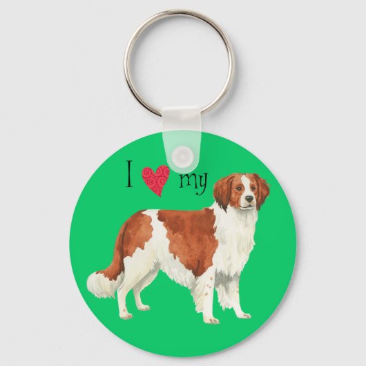 Porte-clés I love my kooikerhondje (Recto)