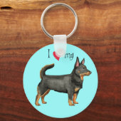 Porte-clés I Love my Lancashire Heeler (Recto)