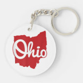 Porte-clés I love My Ohio Home Script Ohio (Dos)