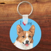 Porte-clés I Love my Pembroke Welsh Corgi (Recto)