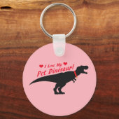 Porte-clés I Love My Pet Dinosaur (Recto)