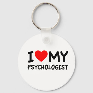 Porte-clés I love my psychologist