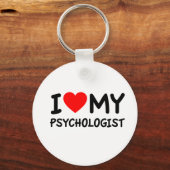 Porte-clés I love my psychologist (Recto)