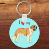 Porte-clés I Love my St. Bernard (Recto)