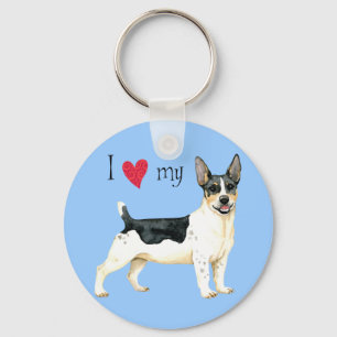 Porte-clés I Love my Teddy Roosevelt Terrier
