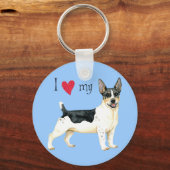 Porte-clés I Love my Teddy Roosevelt Terrier (Recto)