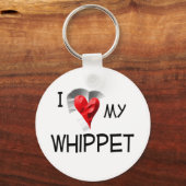 Porte-clés I Love My Whippet (Recto)