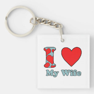 Porte-clés I love My Wife