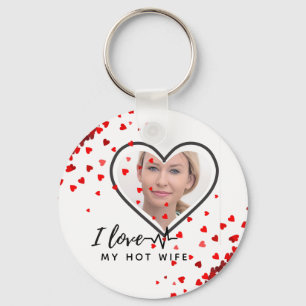 Porte-clés I Love My WIFE - Meilleur ami PHOTO personnalisée