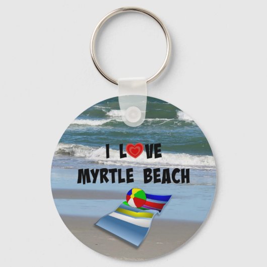 Porte-clés I Love Myrtle Beach (Recto)