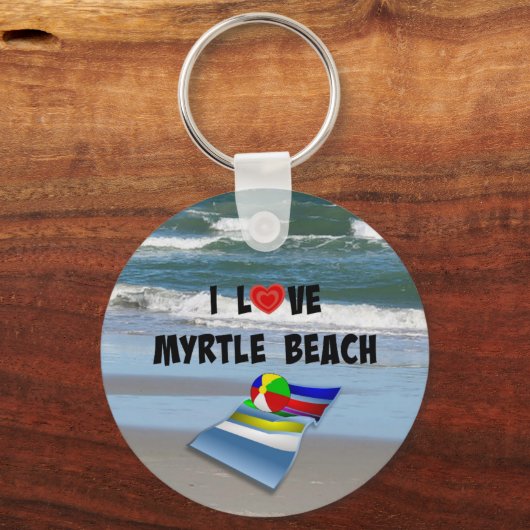 Porte-clés I Love Myrtle Beach (Verso)