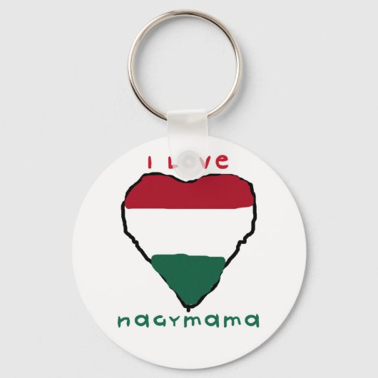 Porte-clés I Love Nagymama Porte - clé (Recto)