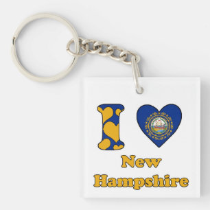 Porte-clés I love New Hampshire