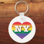 Porte-clés I Love New York Rainbow Heart (Recto)