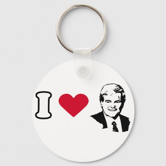 Porte-clés I Love Newt Gingrich (Recto)