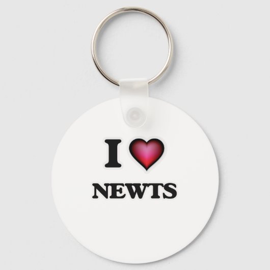 Porte-clés I Love Newts (Recto)