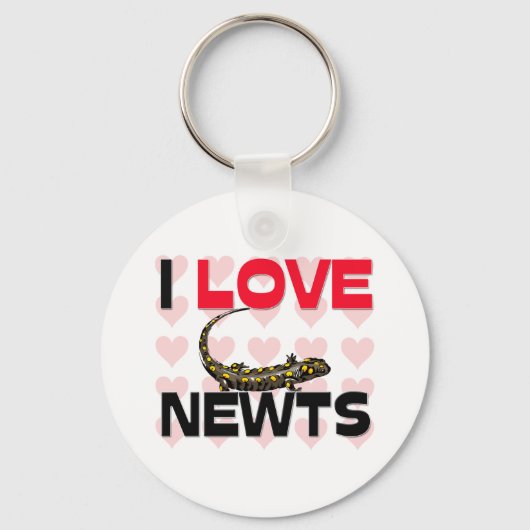 Porte-clés I Love Newts (Recto)