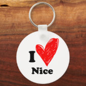 Porte-clés I Love Nice (Recto)