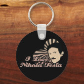 Porte-clés I Love Nikola Tesla (Recto)