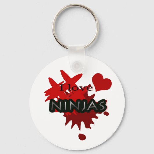 Porte-clés I Love Ninjas Porte - clé (Recto)