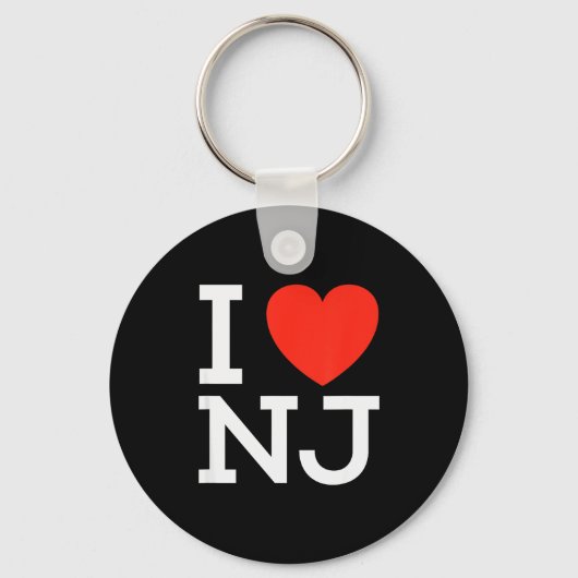 Porte-clés I Love Nj - Heart T Shirt For New Jersey Lovers (Recto)