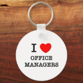 Porte-clés I Love Office Managers (Recto)