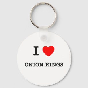 Porte-clés I Love ONION RINGS ( nourriture )