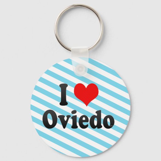 Porte-clés I Love Oviedo, Espagne (Recto)