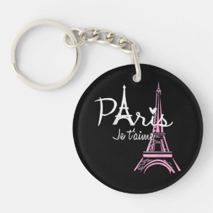 Porte-clés I Love Paris Tour Eiffel France Souvenir français