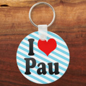Porte-clés I Love Pau, France (Recto)
