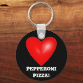Porte-clés I Love Pepperoni Pizza Porte - clé (Recto)