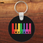 Porte-clés I Love Piano (Recto)