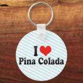 Porte-clés I Love Pina Colada (Recto)