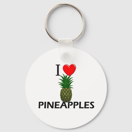 Porte-clés I Love Pineapples (Recto)