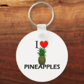 Porte-clés I Love Pineapples (Recto)