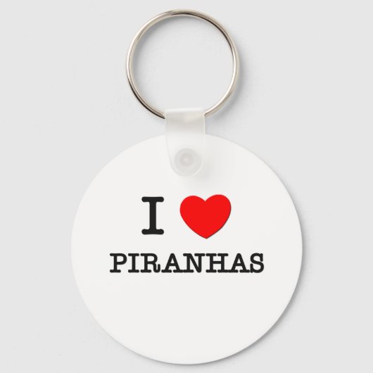 Porte-clés I Love Piranhas (Recto)